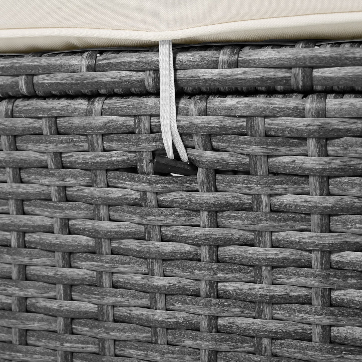 Patio 5-Piece Round Rattan Sectional Sofa Set