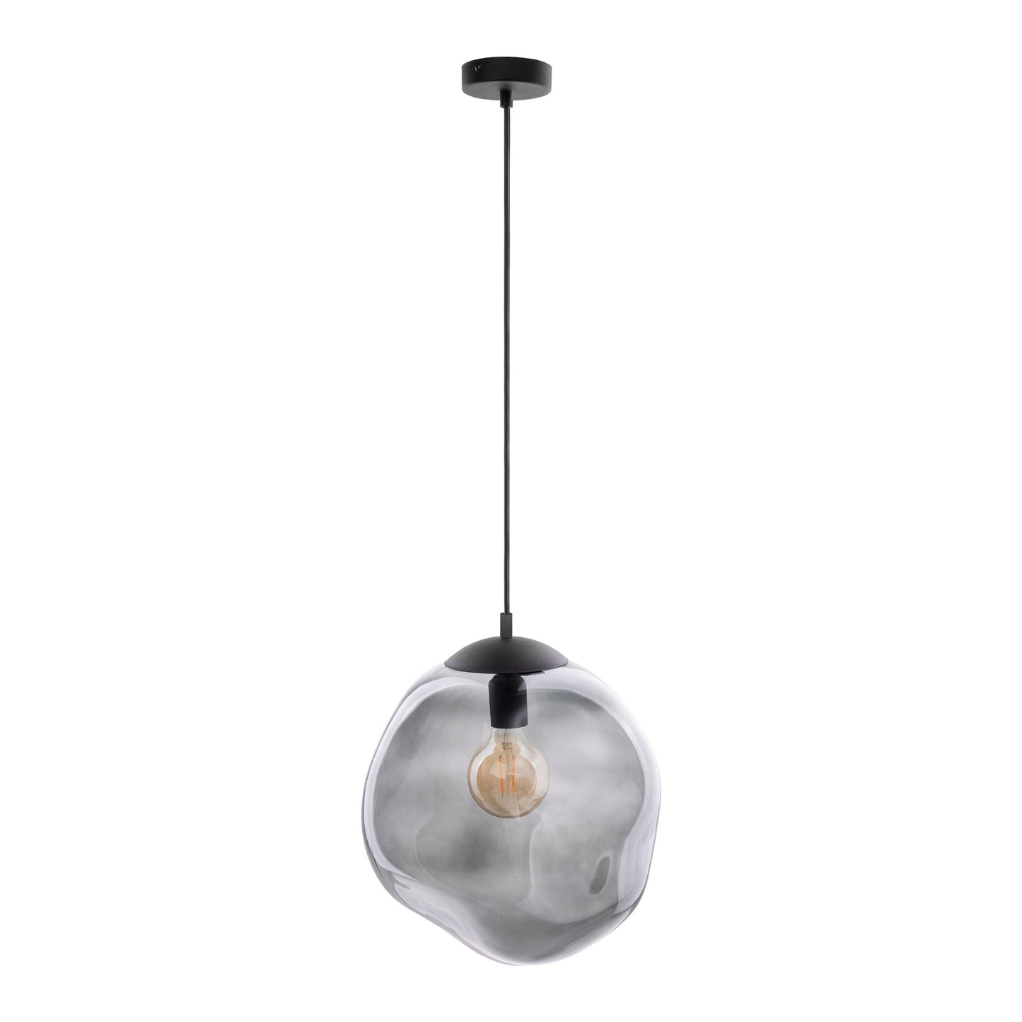 Molten Balls Graphite Pendant Light