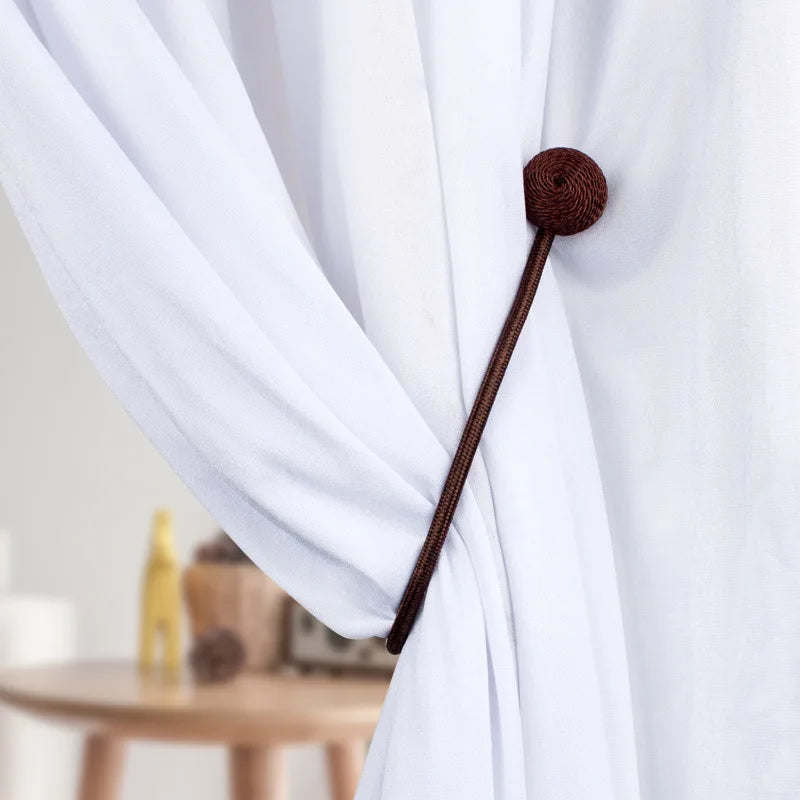 Magnetic Pearl Ball Curtain Tiebacks